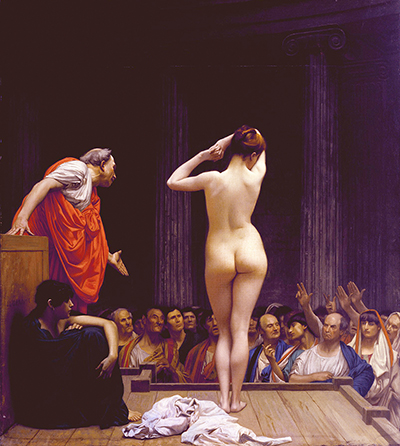 A Roman Slave Market Jean-Leon Gerome